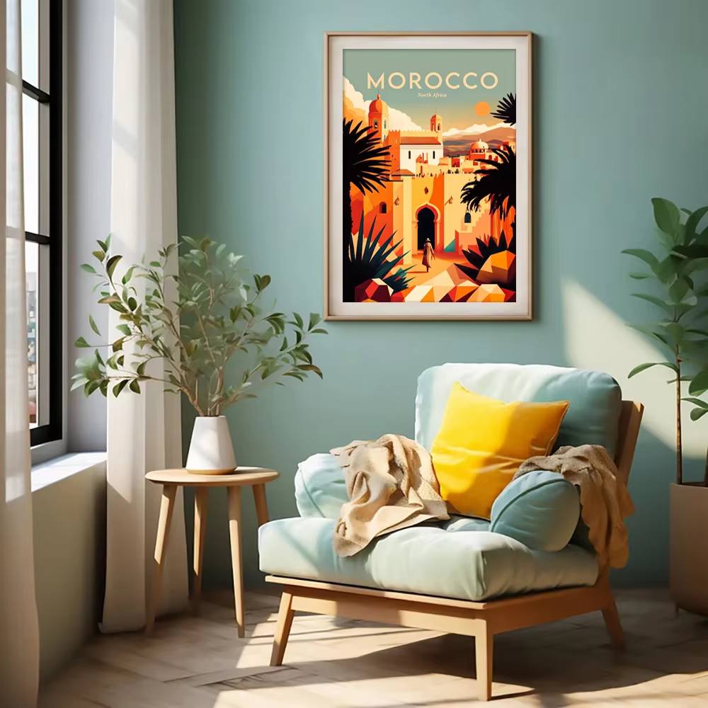 ملصق سفر فاليبارايسو، فن جداري - مراجعة Resin Art Wallpaper وسعره