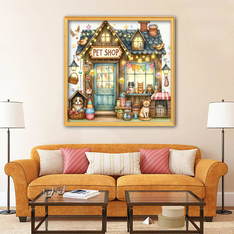 قطعة واحدة لوحة ماسية خماسية ا - مراجعة Resin Art Wallpaper وسعره