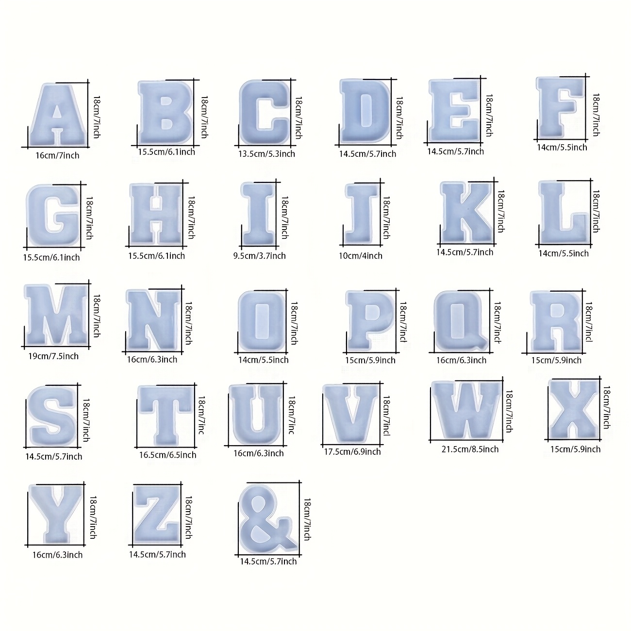 قالب راتنج للحروف الكبيرة مقاس - مراجعة Resin Art Alphabet وسعره